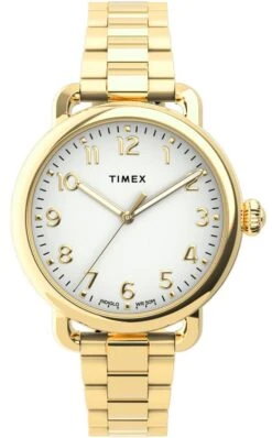 Timex TW2U13900 Horloge - Staal - Goudkleurig - Ø 34 Mm