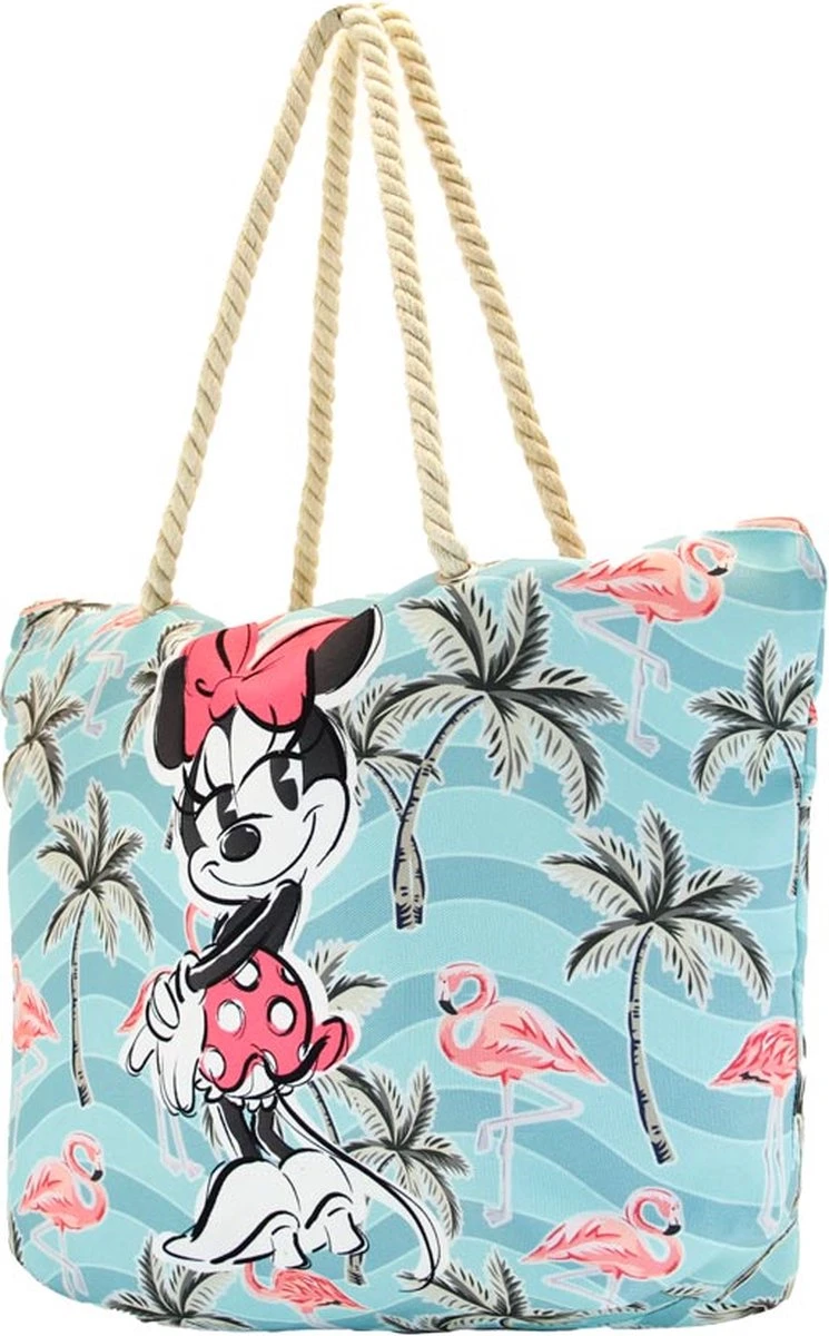 Disney Minnie Mouse - Strandtas Met Rits - Beach Bag - Minnie Mouse Tropic Beach - 46 X 33 X 12 Cm 4 Disney Minnie Mouse - Strandtas Met Rits - Beach Bag - Minnie Mouse Tropic Beach - 46 X 33 X 12 Cm - Afbeelding 2