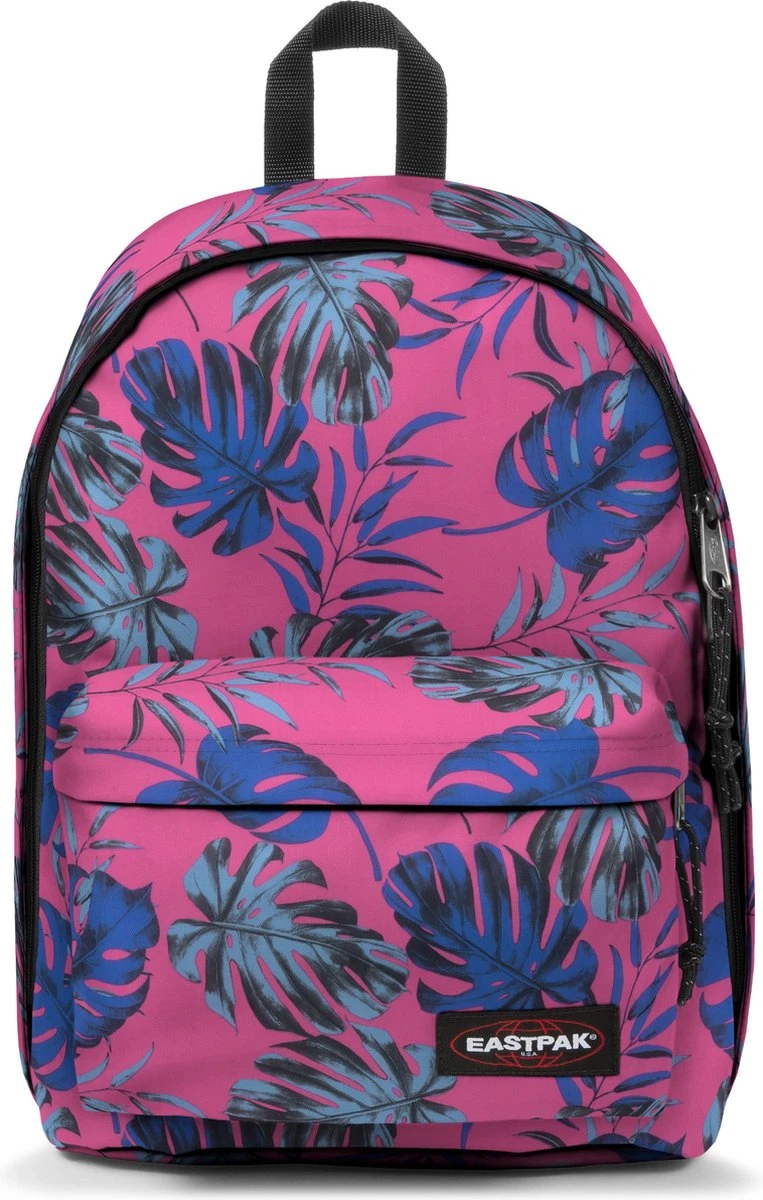 Eastpak OUT OF OFFICE Rugzak, 27 Liter, 13.3 Inch Laptopvak - Brize Monstera Pink 3 Eastpak OUT OF OFFICE Rugzak, 27 Liter, 13.3 Inch Laptopvak - Brize Monstera Pink