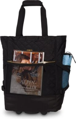 Punta Wheel Trolley Shopper Classy Zwart -Liora Luxe Winkel 764x1200