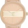 OOZOO Timepieces - Perzik Roze/champagne Horloge Met Perzik Roze Leren Band - C11151 -Liora Luxe Winkel 776x1200