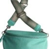San Marco Zacht Lederen Cross Body Tas Zilverkleurige Rits LARGE – Heuptas – Fashion – Banaan Licht Groen Met Extra Riem -Liora Luxe Winkel 778x1200 1