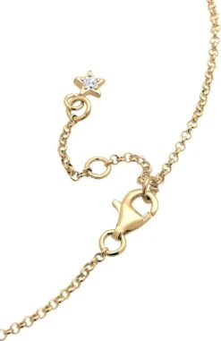 Elli Dames Enkelbanden Dames Astro Sterren Halve Maan Met Kristallen In 925 Sterling Zilver Verguld -Liora Luxe Winkel 778x1200 3