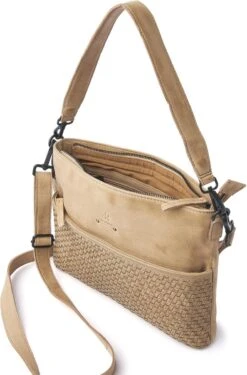 DR Amsterdam Hand / Schoudertas - Tampa Braided - Beige -Liora Luxe Winkel 790x1200