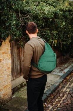 Healthy Back Bag Textured Nylon M Spruce -Liora Luxe Winkel 799x1200