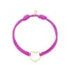 Satin Cord Armband Fuchsia Heart- Roze - Hart- Goud - Nikkelvrij- Stainless Steel -Liora Luxe Winkel 799x1200 8