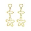 Bijoutheek Oorknoppen Statement 3 Charms Flower Goud -Liora Luxe Winkel 800x1200 32