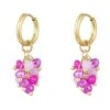 Bijoutheek Oorhangers Tros Kralen Fuchsia -Liora Luxe Winkel 800x1200 46