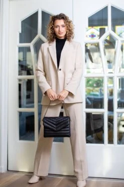 Chabo Bags - Venice Handbag - Leer - Schoudertas - Handtas - Crossover - Beige -Liora Luxe Winkel 800x1200 8