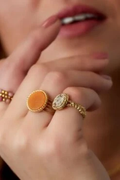 Ring - Stainless Steel - Edelsteen - Rozenkwarts - Verstelbaar - Roze 10 Ring - Stainless Steel - Edelsteen - Rozenkwarts - Verstelbaar - Roze -Liora Luxe Winkel 803x1200 2