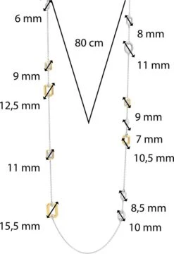 TI SENTO - Milano Collier 34028ZY - Zilveren Dames Ketting - Maat 80 -Liora Luxe Winkel 823x1200 1