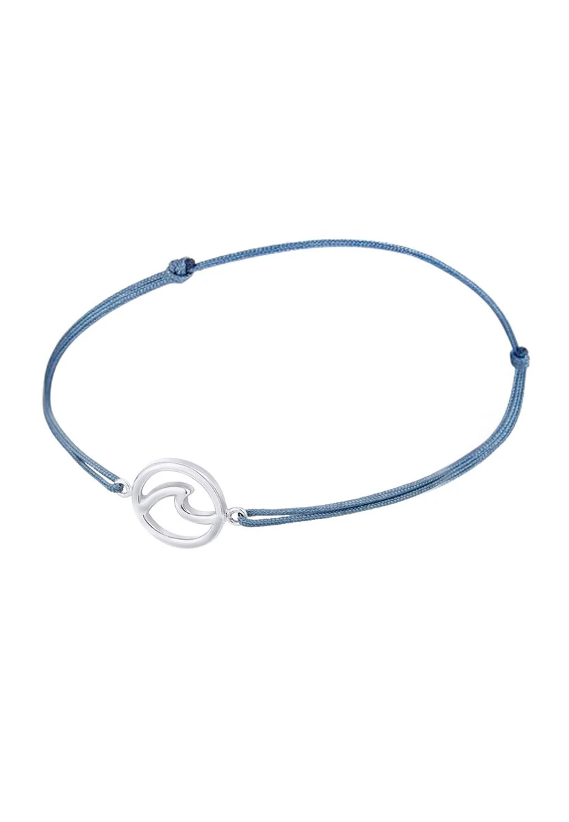 Elli Dames Armband Dames Wave Beach Maritiem Nylon Blauw Trend In 925 Sterling Zilver 4 Elli Dames Armband Dames Wave Beach Maritiem Nylon Blauw Trend In 925 Sterling Zilver - Afbeelding 2