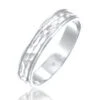 Elli PREMIUM Dames Ring Dames Band Paar Partner Bruiloft Gestructureerd In 925 Sterling Zilver -Liora Luxe Winkel 831x1200 68