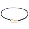 Elli Dames Armband Dames Hart Verstrengeld Nylon Blauw In 925 Sterling Zilver Verguld -Liora Luxe Winkel 831x1200 89