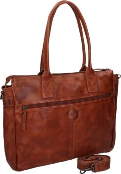 Bear Design Business Schoudertas Binni Met Laptopvak 17'' Cognac -Liora Luxe Winkel 837x1200 2