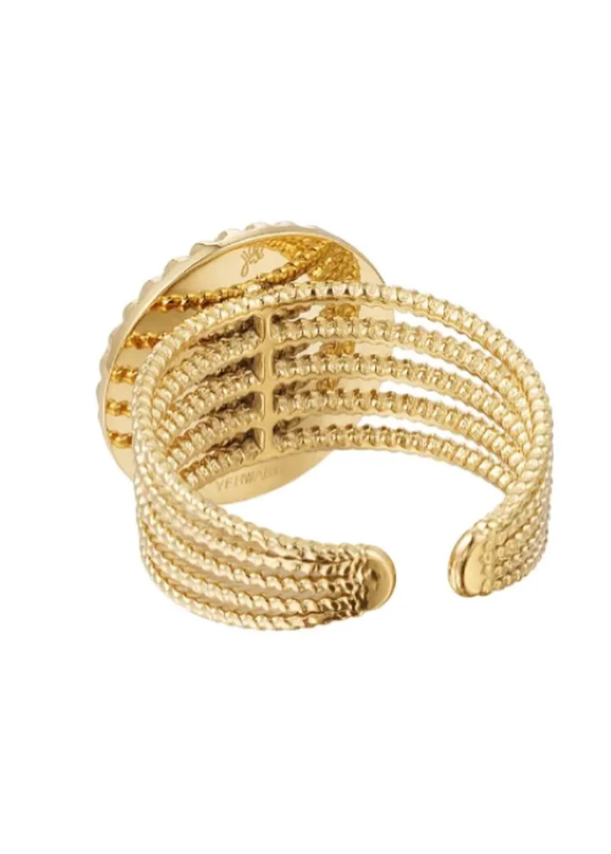 Ring - Stainless Steel - Edelsteen - Rozenkwarts - Verstelbaar - Roze 4 Ring - Stainless Steel - Edelsteen - Rozenkwarts - Verstelbaar - Roze - Afbeelding 2