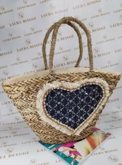 Rieten Straw Mand Handgemaakt