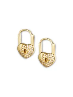 Zatthu Jewelry - N22FW566 - Judy Zirkonia Hart Oorbellen Goud