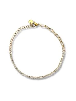 Zatthu Jewelry - N22FW562 - Josh Fijne Stainless Steel Armband Met Zirkonia