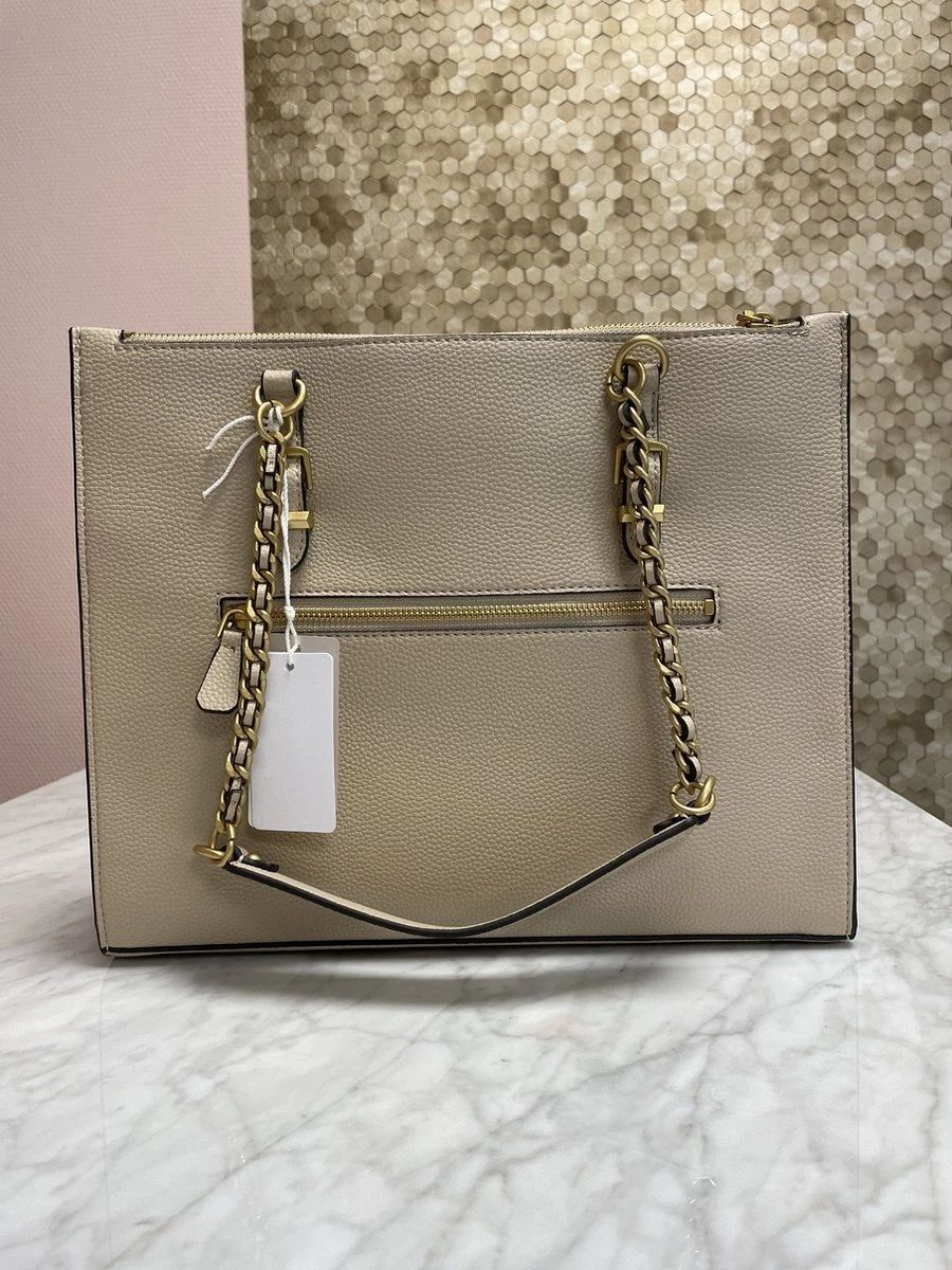 Guess Didi Society Tote Shoppers Dames - Beige - Maat ONESIZE 5 Guess Didi Society Tote Shoppers Dames - Beige - Maat ONESIZE - Afbeelding 3