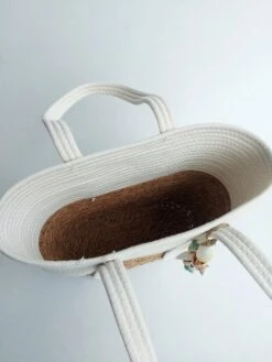 Mix En Match - Strandtas - Ibiza - Bohemian - Schelpenhanger - Creme - Riet - Katoen - 45x38cm -Liora Luxe Winkel 900x1200 31