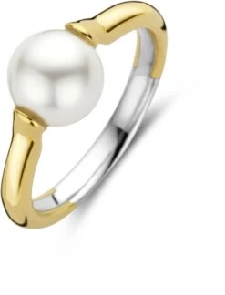 TI SENTO - Milano Ring 12290YP - Zilveren Dames Ring - Maat 52