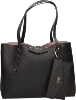 Guess Eco Brenton Tote Dames Tas - Zwart - Maat Geen
