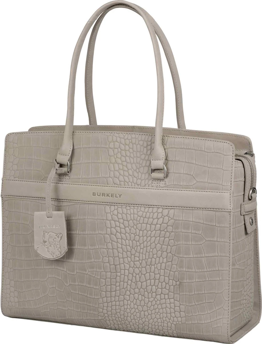 Burkely Casual Cayla Dames Werktas 15.6" - Licht Grijs 4 Burkely Casual Cayla Dames Werktas 15.6" - Licht Grijs - Afbeelding 2