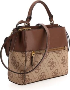 Guess Berta Sml Dbl Cmprtmnt Satchel Schoudertassen Dames - Camel - Maat ONESIZE 13 Guess Berta Sml Dbl Cmprtmnt Satchel Schoudertassen Dames - Camel - Maat ONESIZE -Liora Luxe Winkel 928x1200