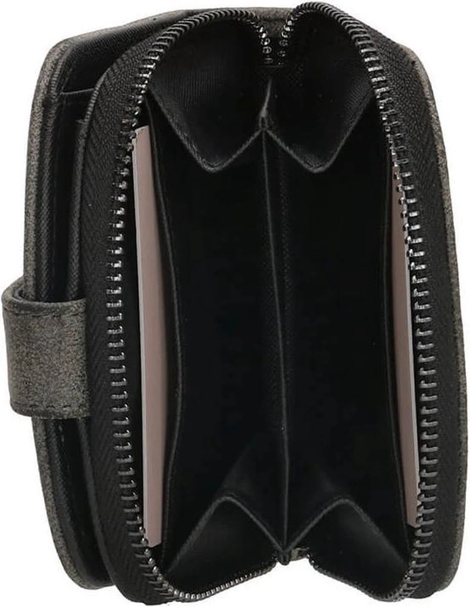 Beagles Compacte Portemonnee Meanos Zwart 6 Beagles Compacte Portemonnee Meanos Zwart - Afbeelding 4