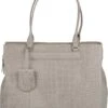 Burkely Casual Cayla Dames Werktas 13.3" - Licht Grijs -Liora Luxe Winkel 931x1200 2