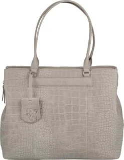 Burkely Casual Cayla Dames Werktas 13.3" - Licht Grijs