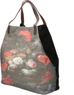 Leather Design Canvas Tote Bag Shopper | Stilleven Met Bloemen -Liora Luxe Winkel 936x1200 1