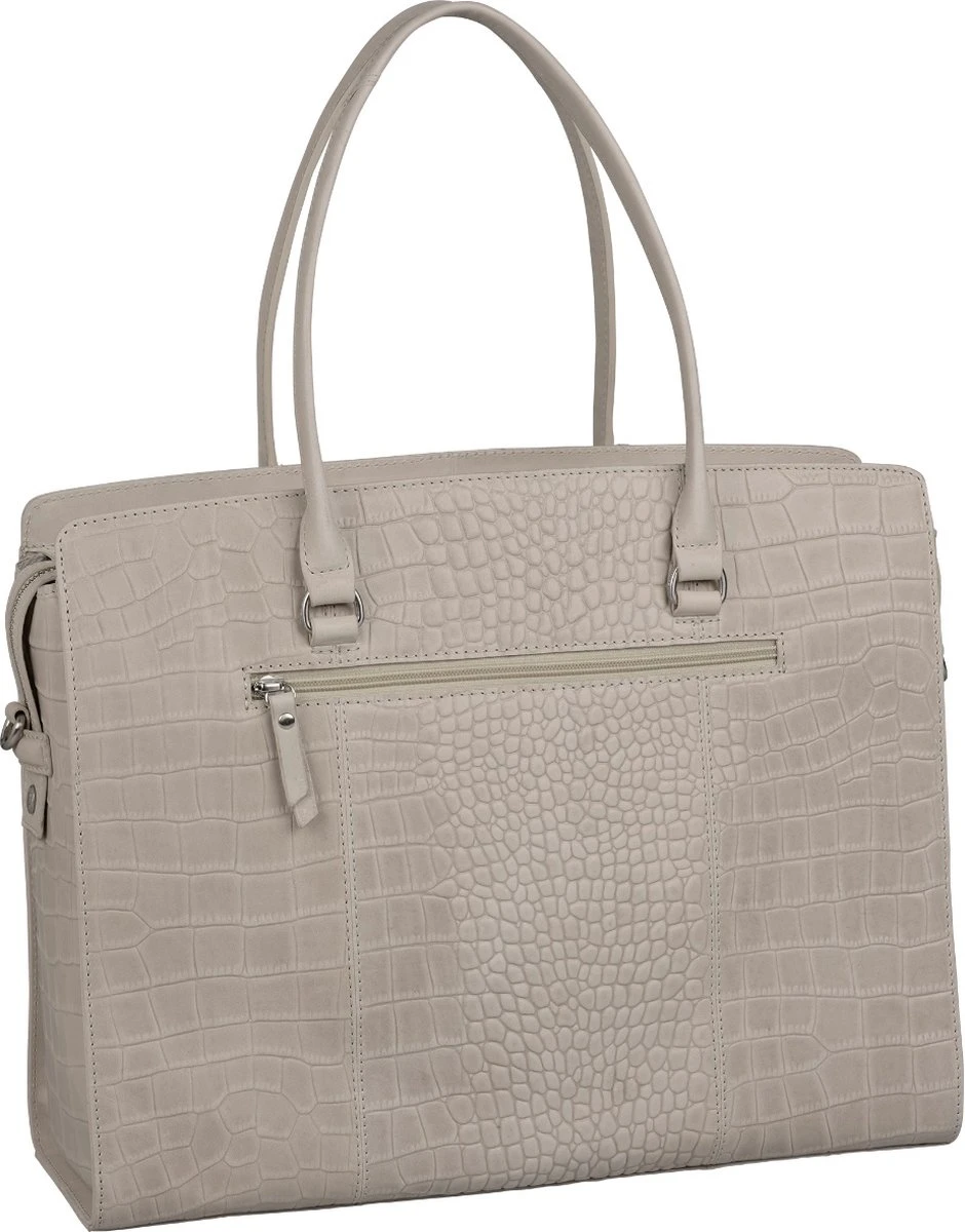 Burkely Casual Cayla Dames Werktas 15.6" - Licht Grijs 9 Burkely Casual Cayla Dames Werktas 15.6" - Licht Grijs - Afbeelding 7