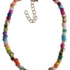 Enkelbandje Met Glaskralen - Anklet - Lengte 25-30 Cm - Multicolor -Liora Luxe Winkel 953x1200