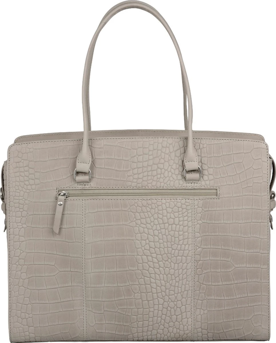 Burkely Casual Cayla Dames Werktas 15.6" - Licht Grijs 5 Burkely Casual Cayla Dames Werktas 15.6" - Licht Grijs - Afbeelding 3