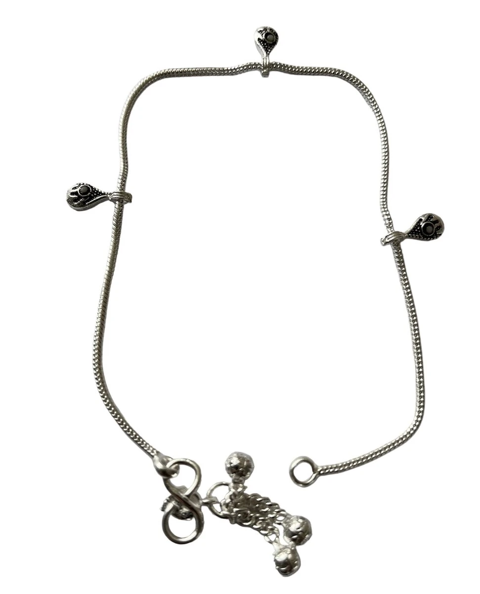 N3 Collecties Verzilverde Enkelbandjes Voor Dames-24 Cm 5 N3 Collecties Verzilverde Enkelbandjes Voor Dames-24 Cm - Afbeelding 3