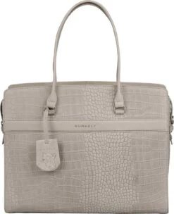 Burkely Casual Cayla Dames Werktas 15.6" - Licht Grijs
