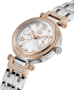 GC - Y78003L1MF - Horloge - Dames - Zilverkleurig - Rosékleurig - Swarovski - Sale Juwelier Verlinden St. Hubert Van €579,= Voor €479,- -Liora Luxe Winkel 993x1200 3