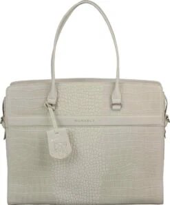 Burkely Casual Cayla Dames Werktas 15.6" - Gebroken Wit